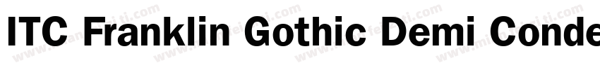 ITC Franklin Gothic Demi Condensed字体转换